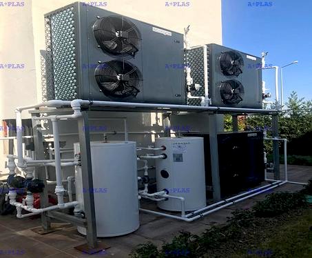 Antalya Kemer Çamyuva ısı pompası uygulaması – APLAS Ecocycle inverter sistem ve boyler tankları